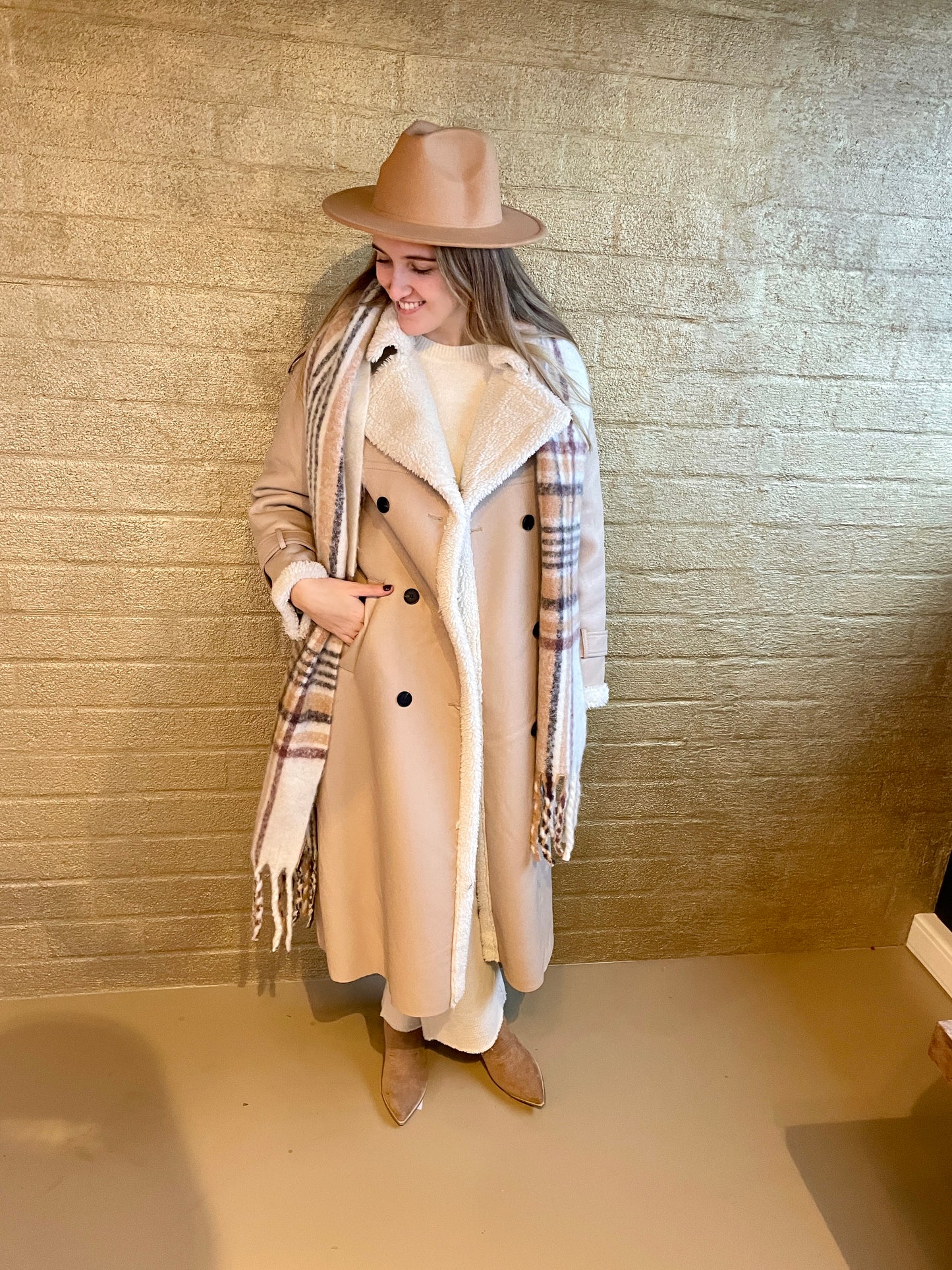 JACKET BEIGE TEDDY