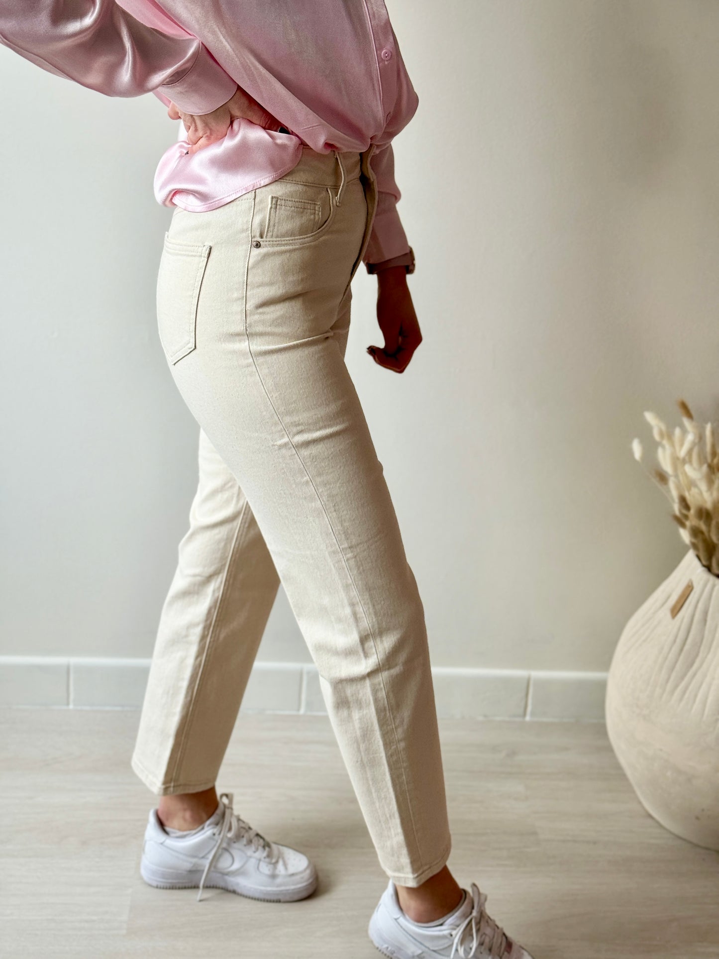 PANTS BEIGE HIGH WAIST