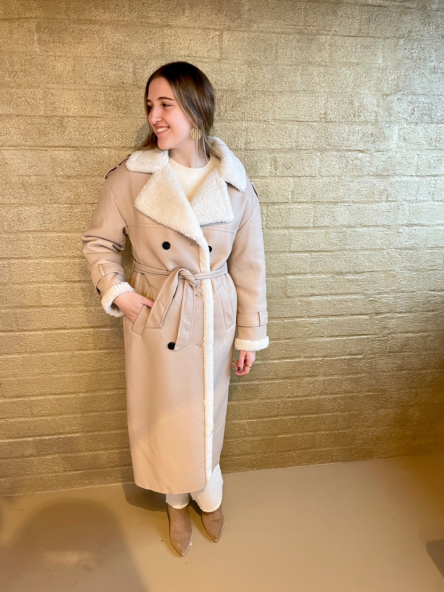 JACKET BEIGE TEDDY