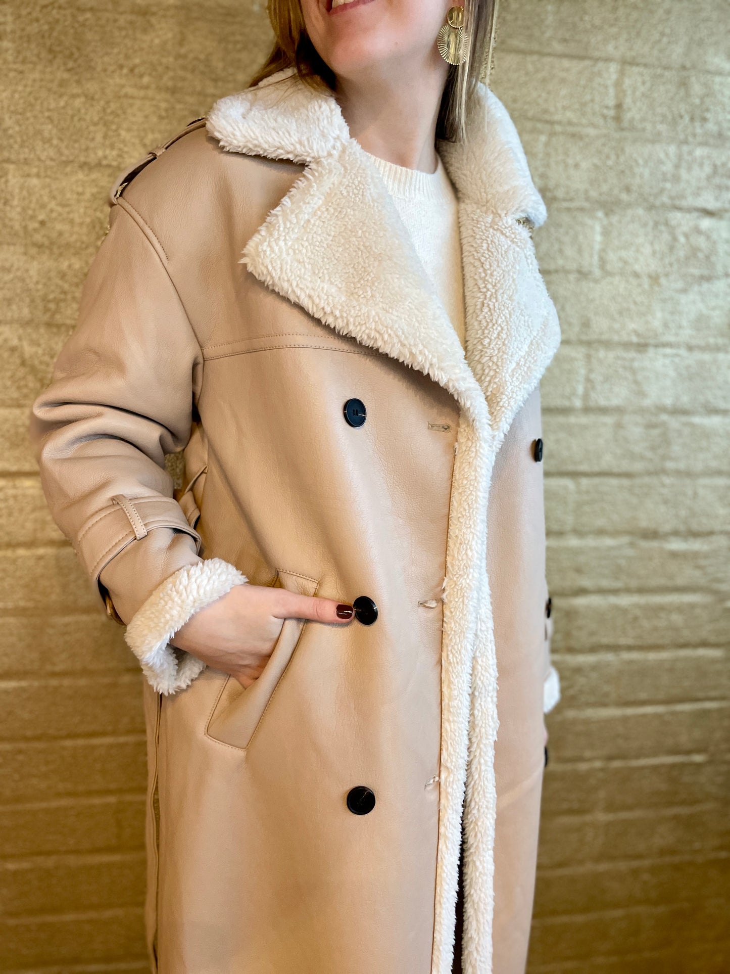 JACKET BEIGE TEDDY