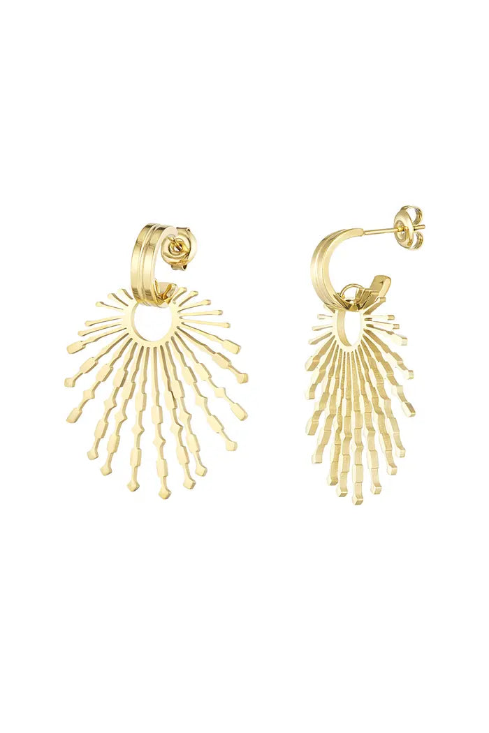 EARRING SUN GOLD