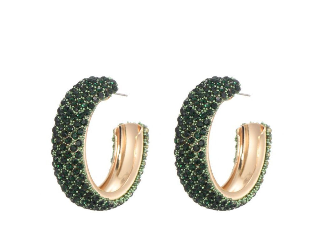 EARRING DIAZ GREEN - OORBELLEN