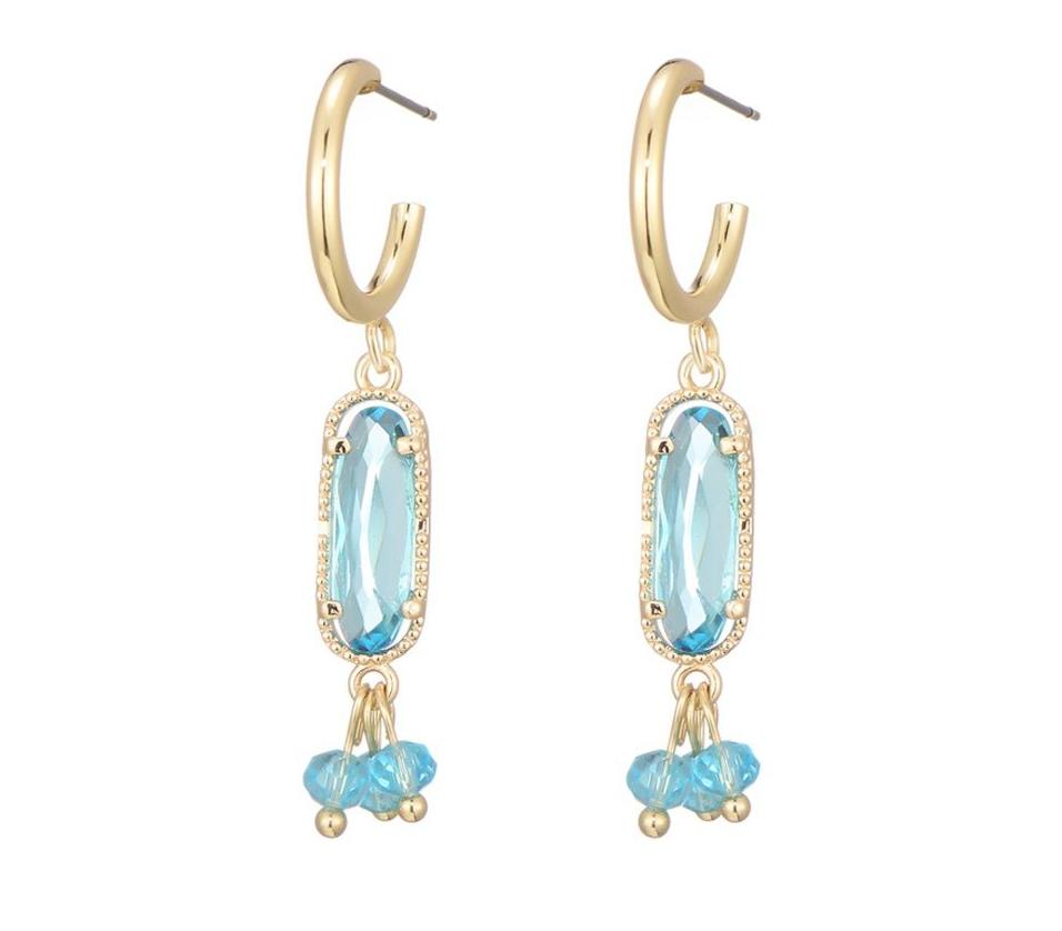 Earring stone blue