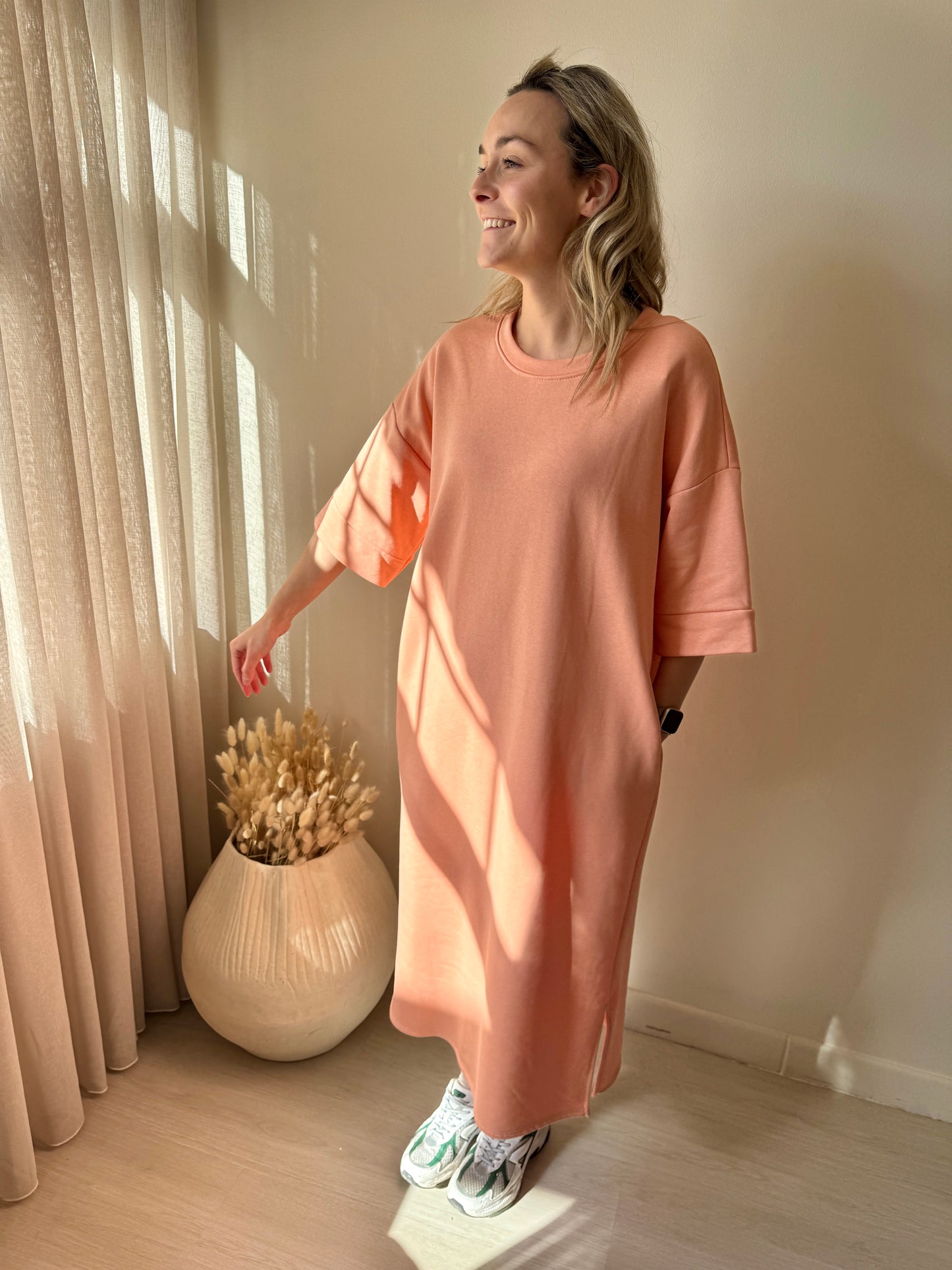 DRESS ADATTI PEACH