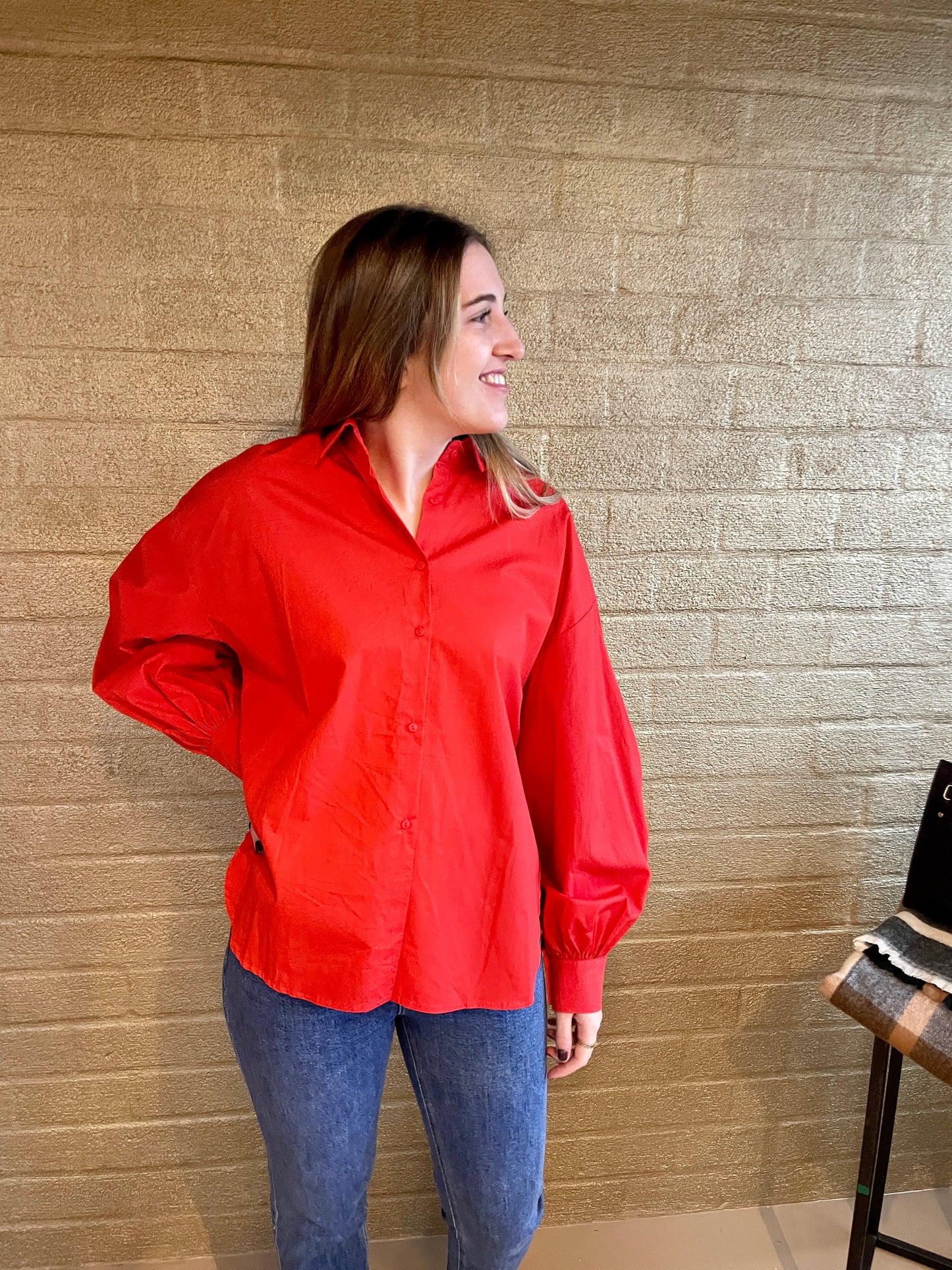 BLOUSE MIN RED