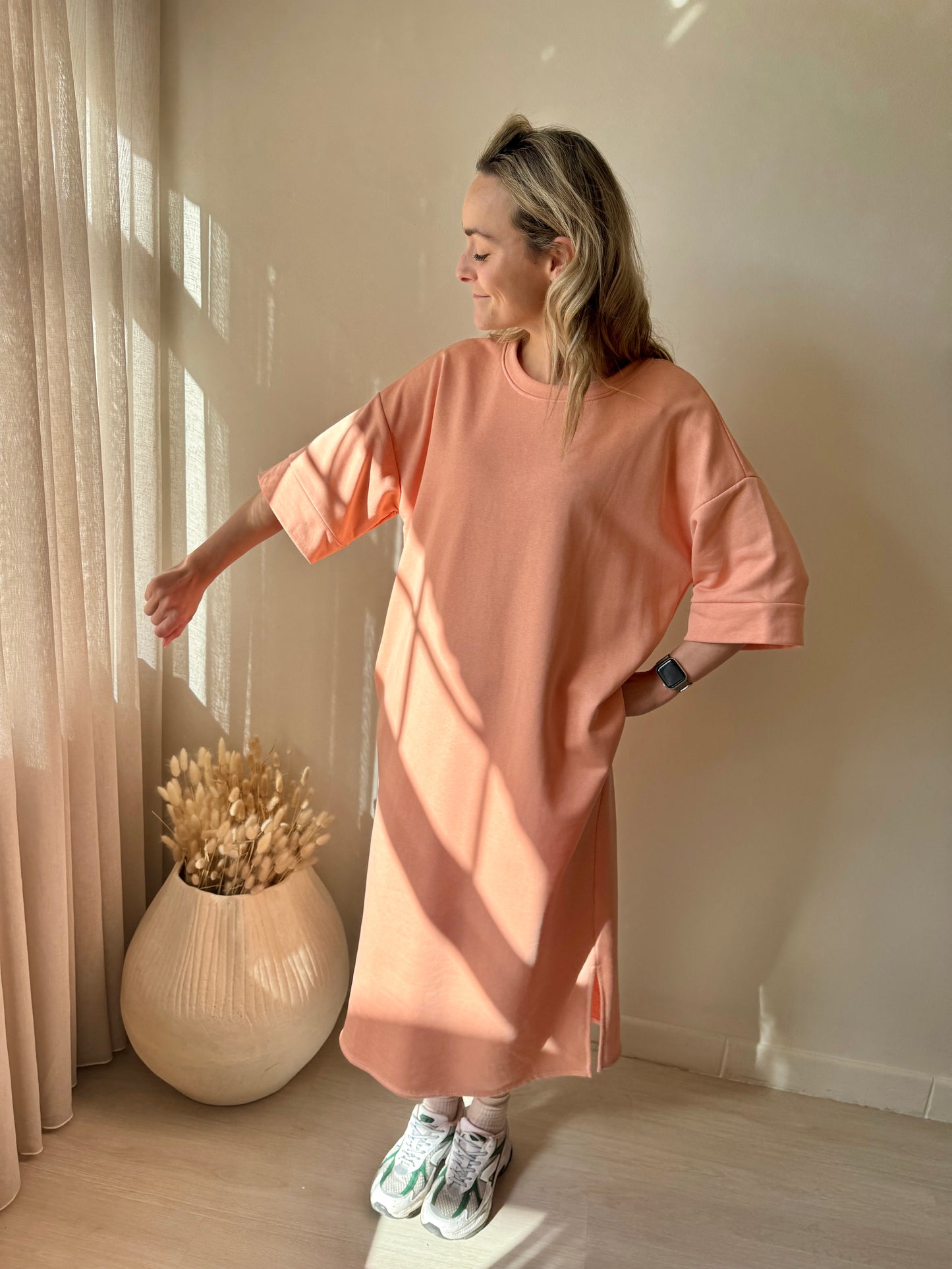 DRESS ADATTI PEACH