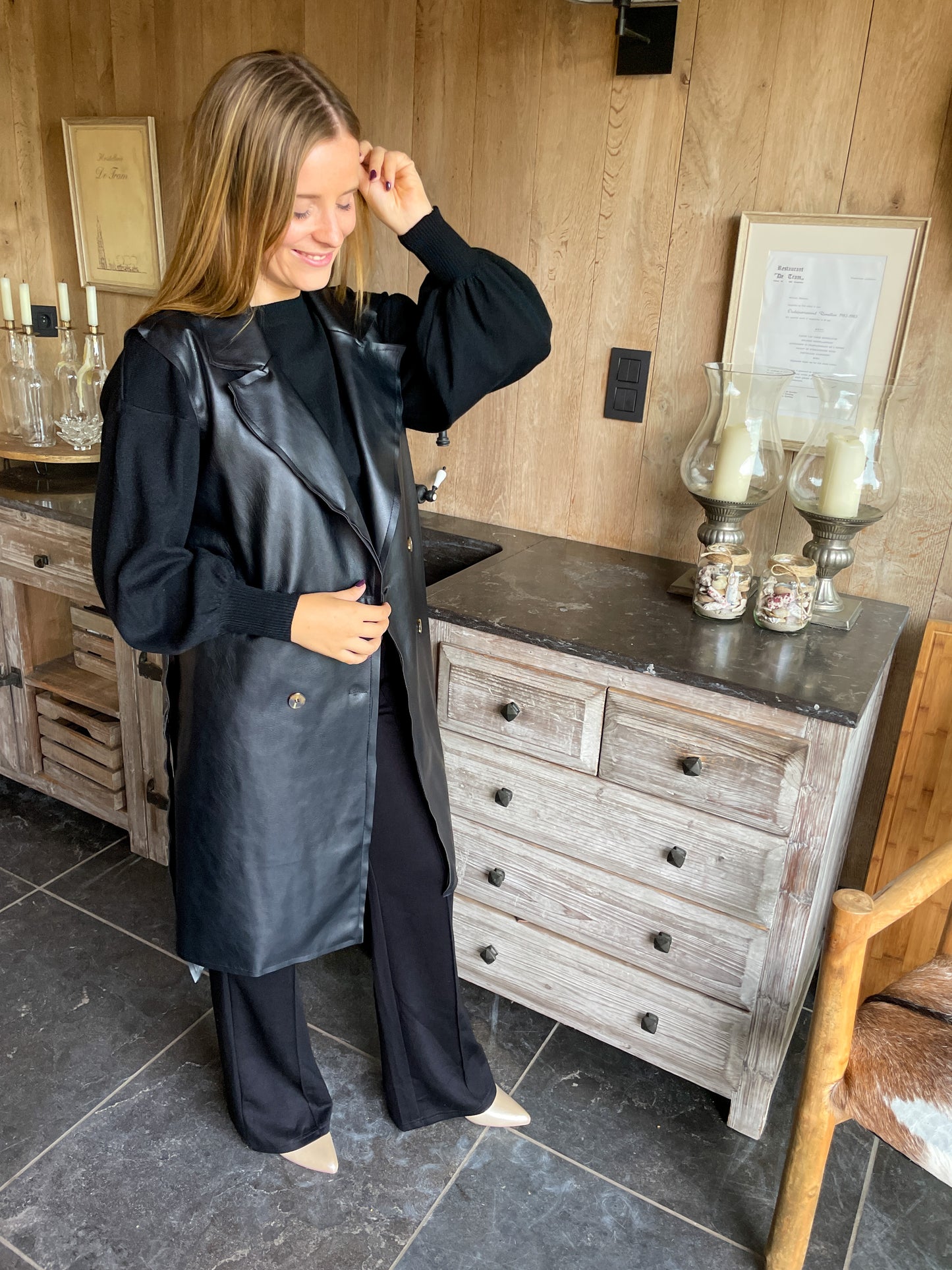 MEGAN GILET BLACK