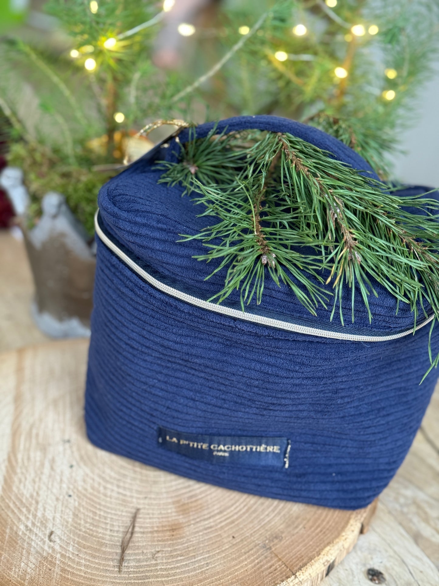 Toiletzak blauw