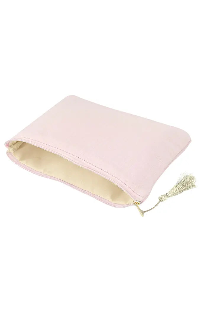Make-up bag with golden bee