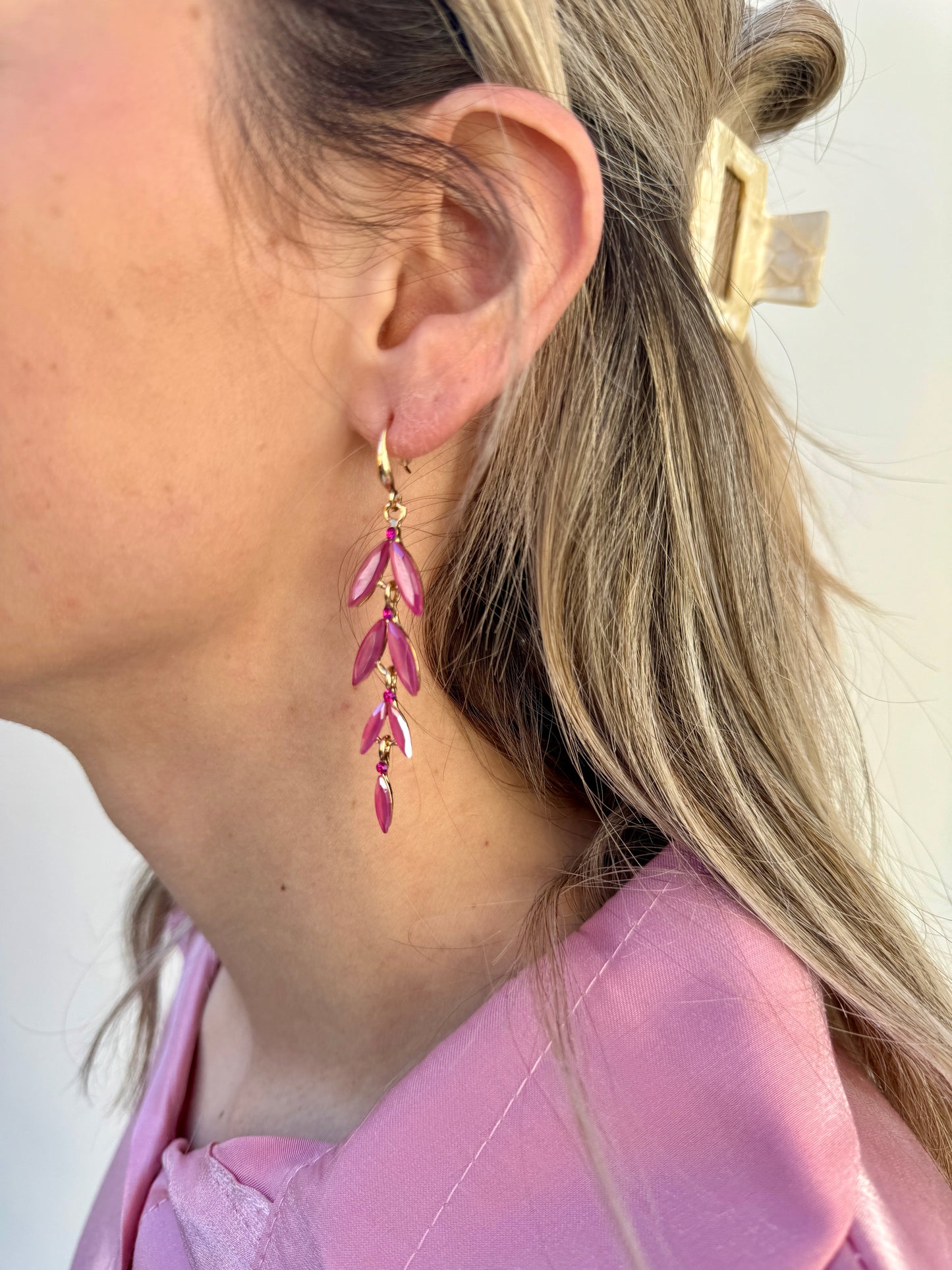 EARRINGS PEASE PINK