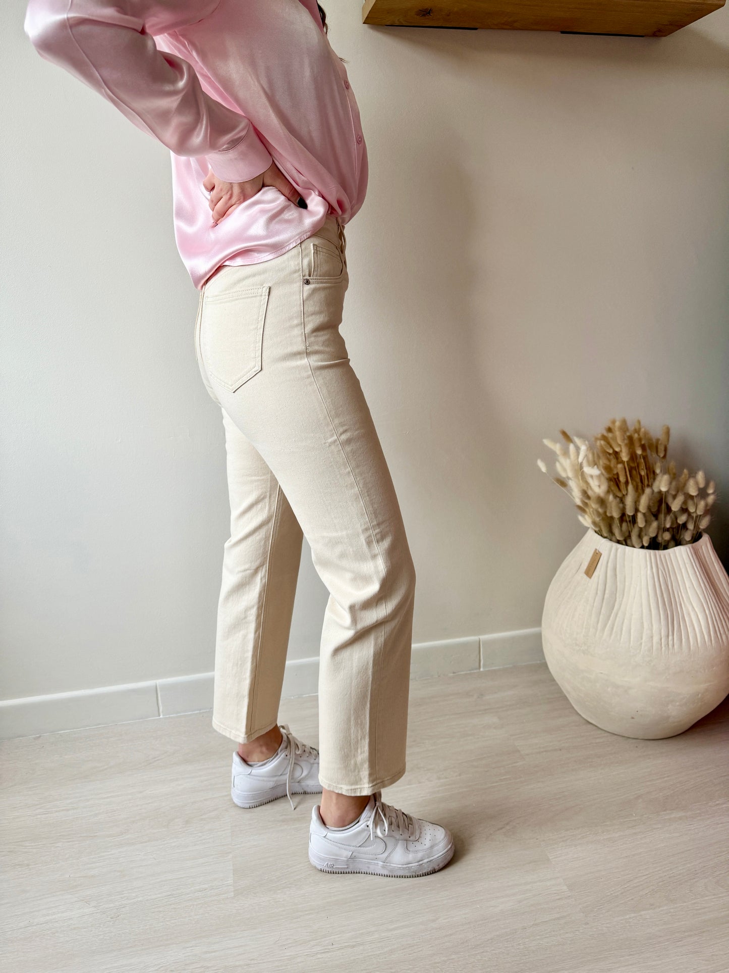 PANTS BEIGE HIGH WAIST
