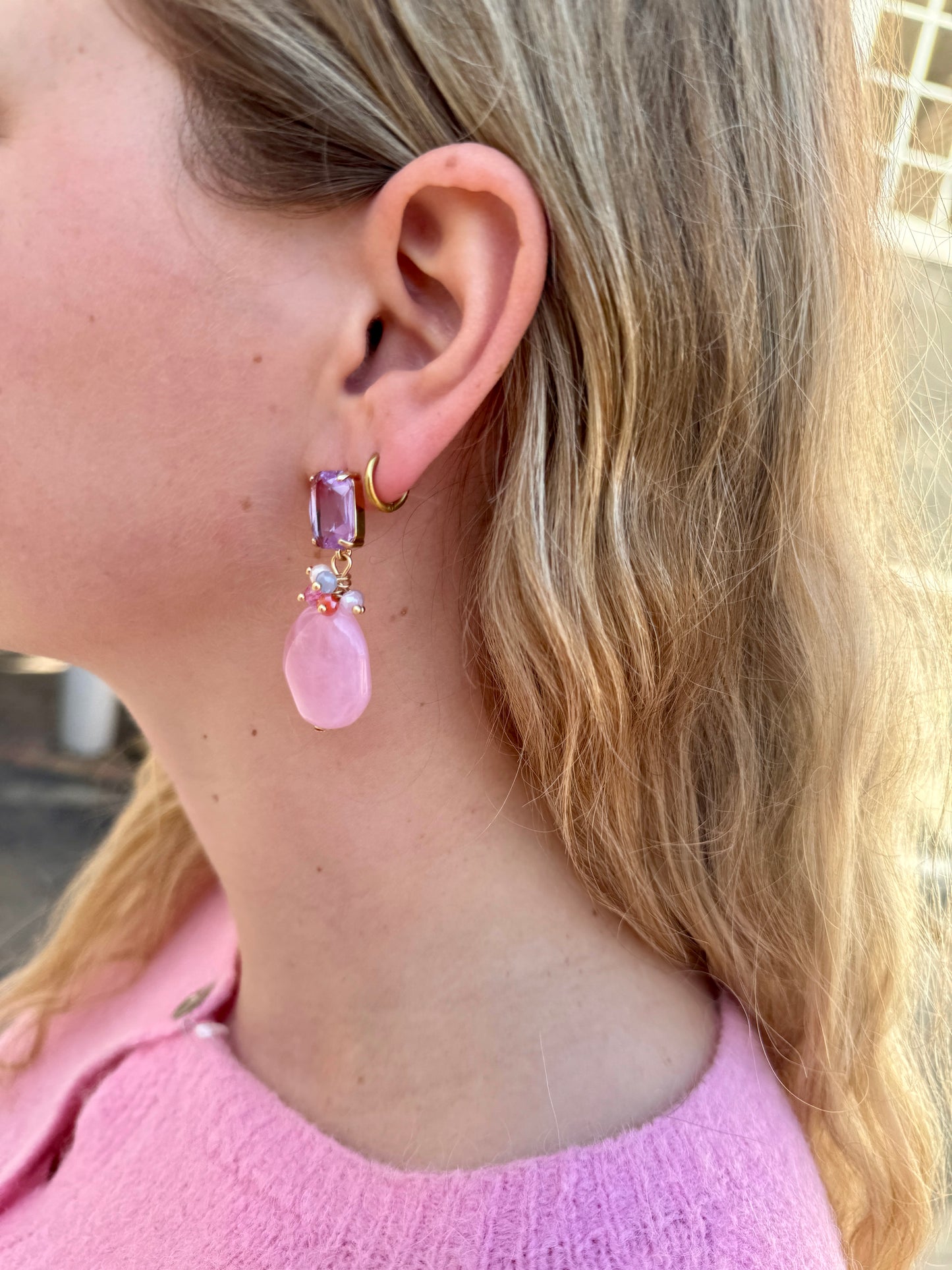 EARRINGS ORO PINK