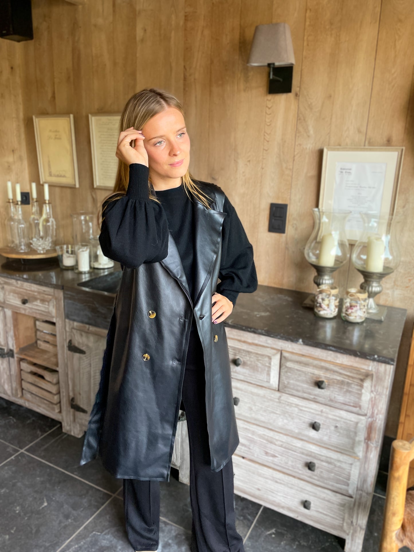 MEGAN GILET BLACK