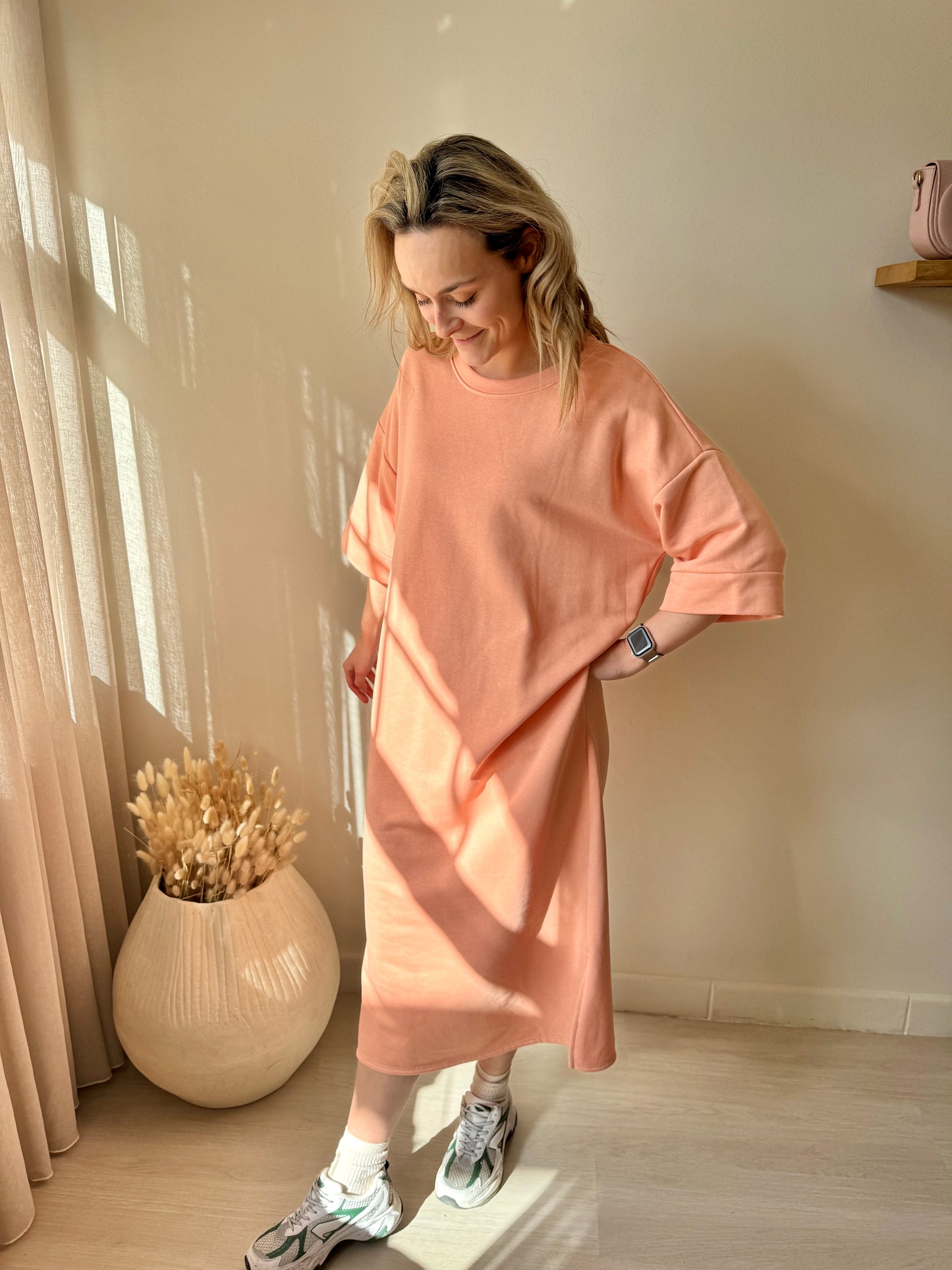 DRESS ADATTI PEACH