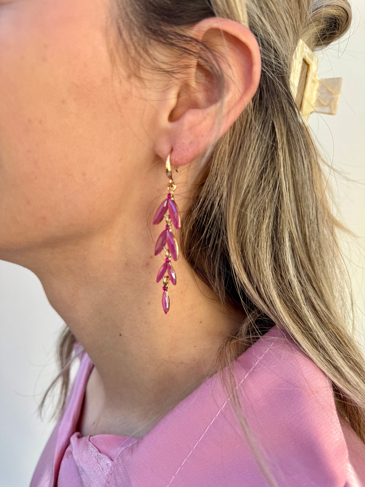 EARRINGS PEASE PINK
