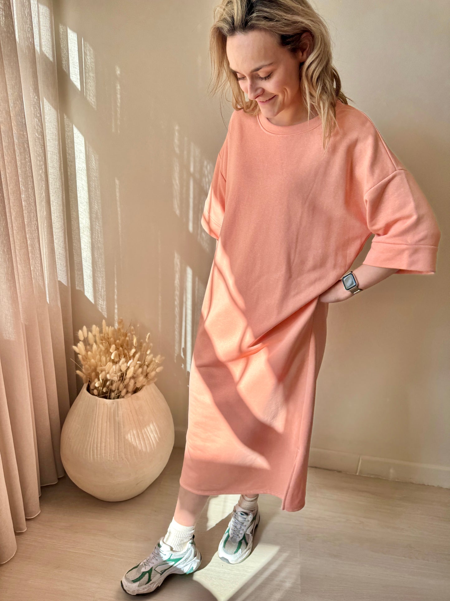 DRESS ADATTI PEACH