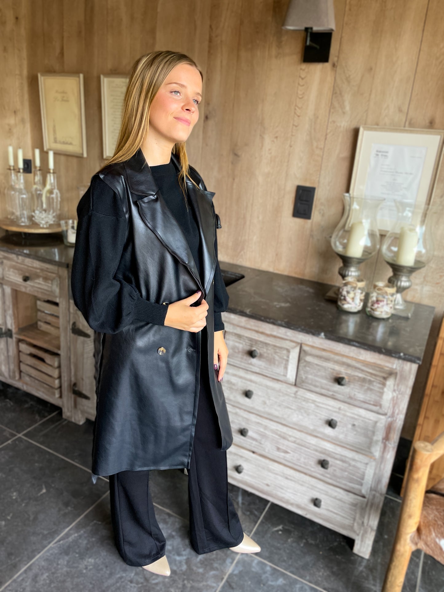 MEGAN GILET BLACK