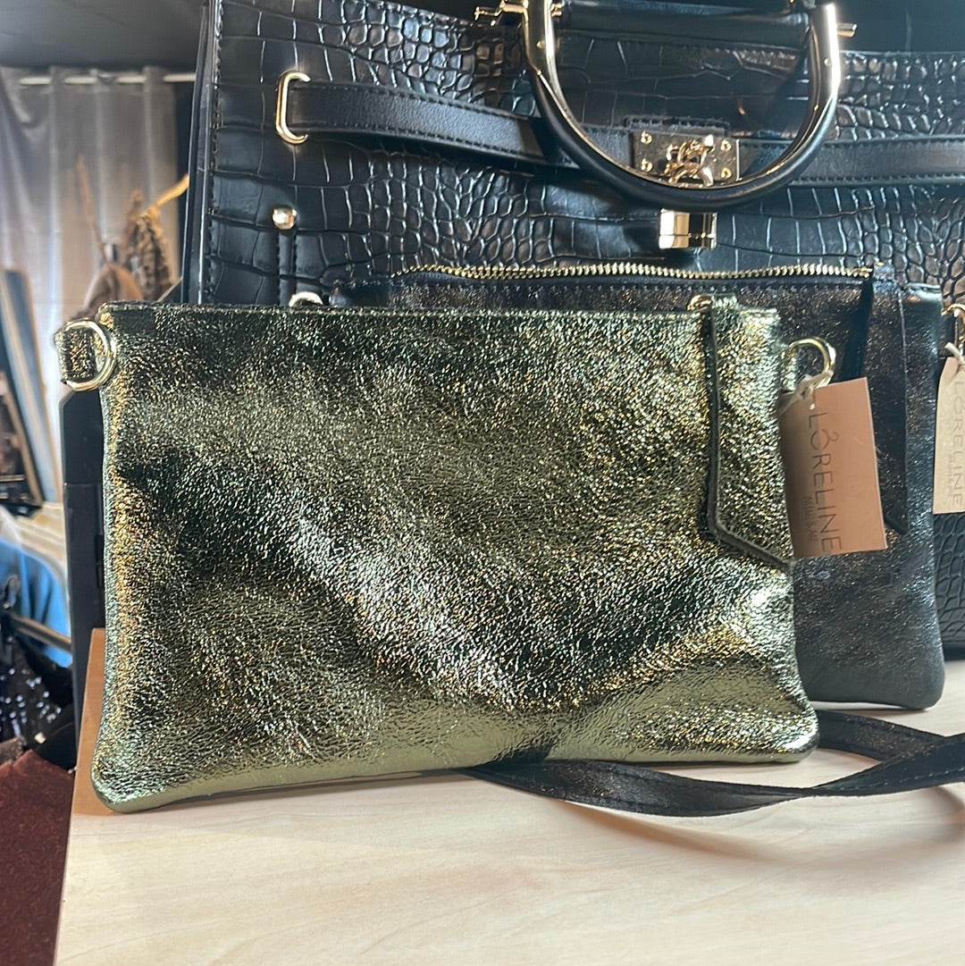 SCHOUDERTAS METALLIC GREEN