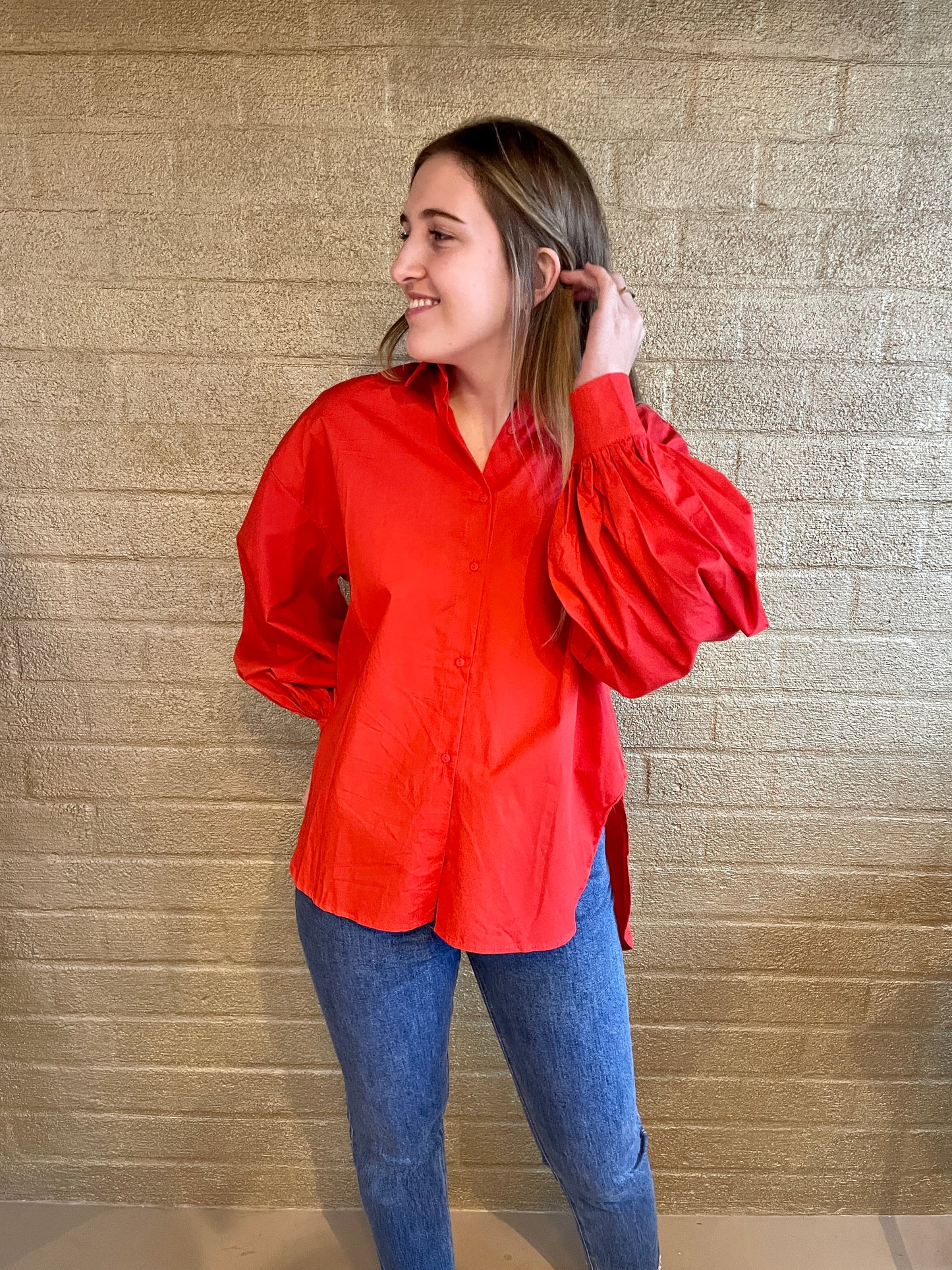 BLOUSE MIN RED