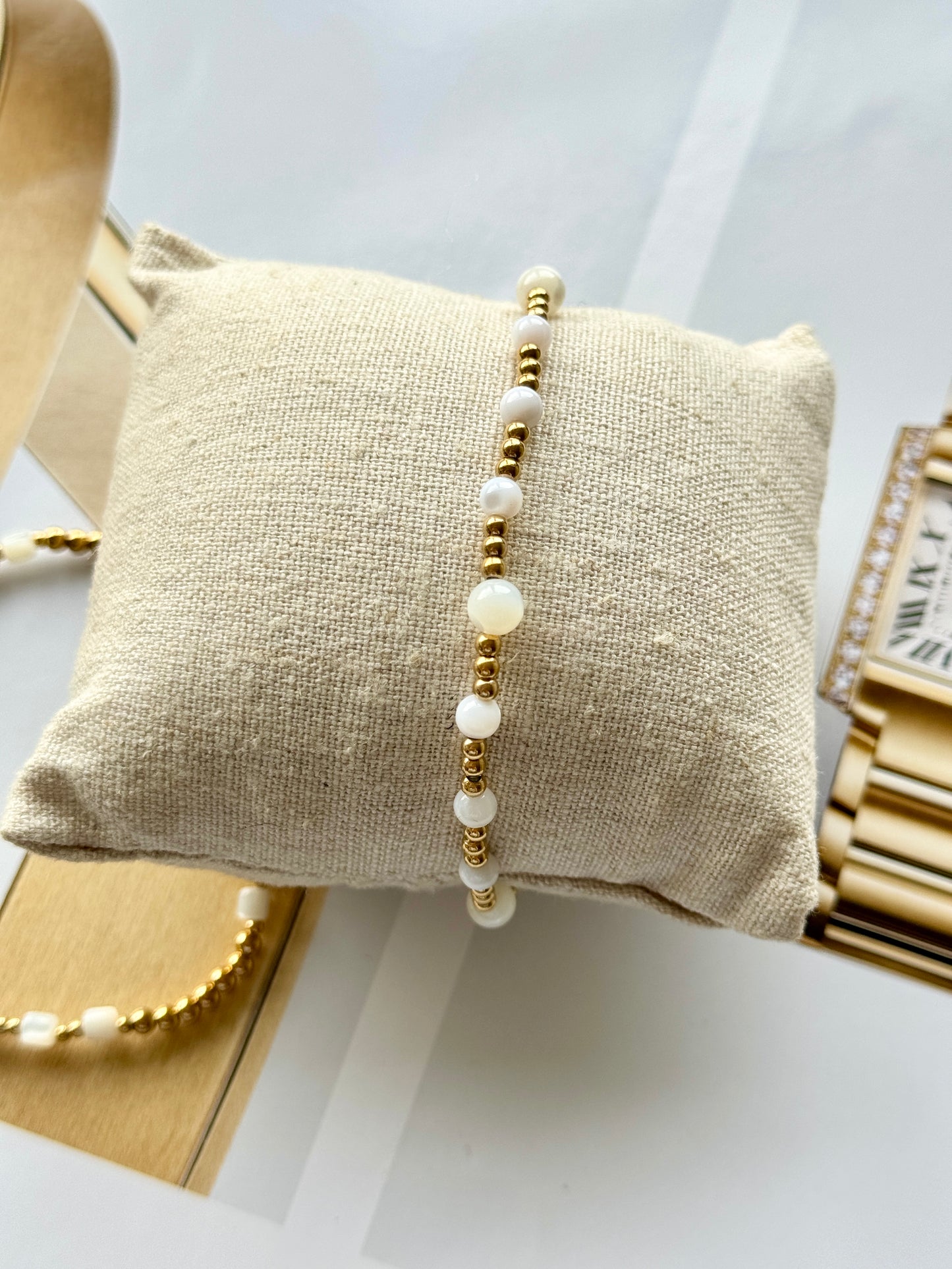BRACELET GOLD/WHITE2