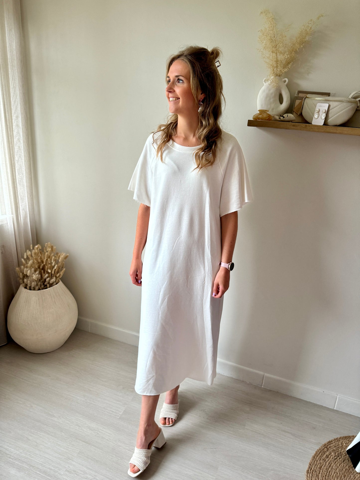 DRESS VEENA ECRU