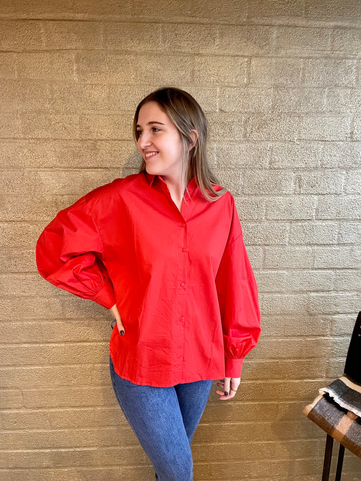 BLOUSE MIN RED