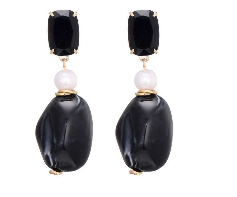 EARRING RIO BLACK