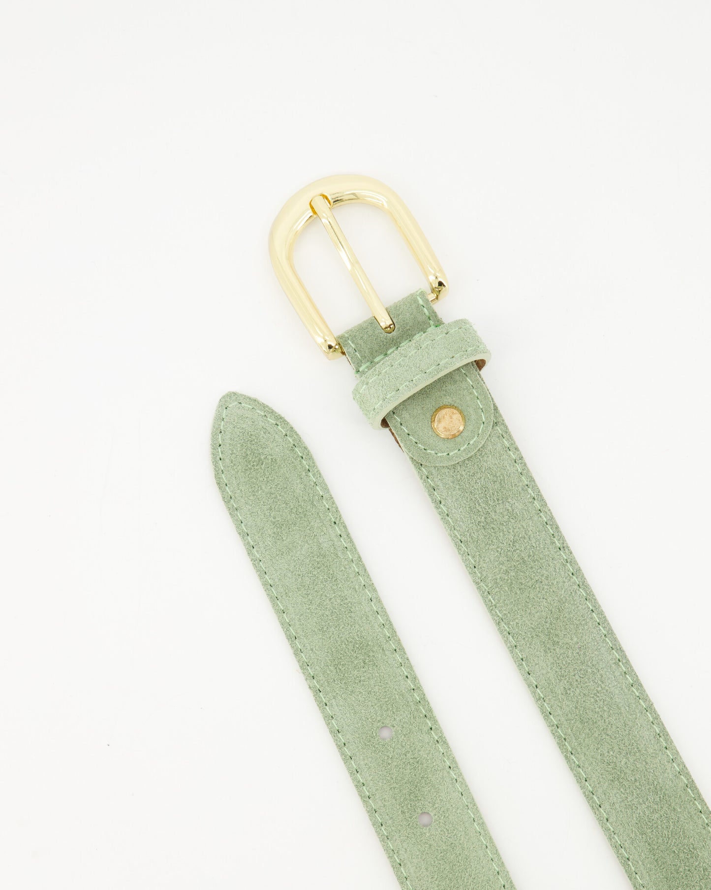 BELT SUEDE GREEN-riem