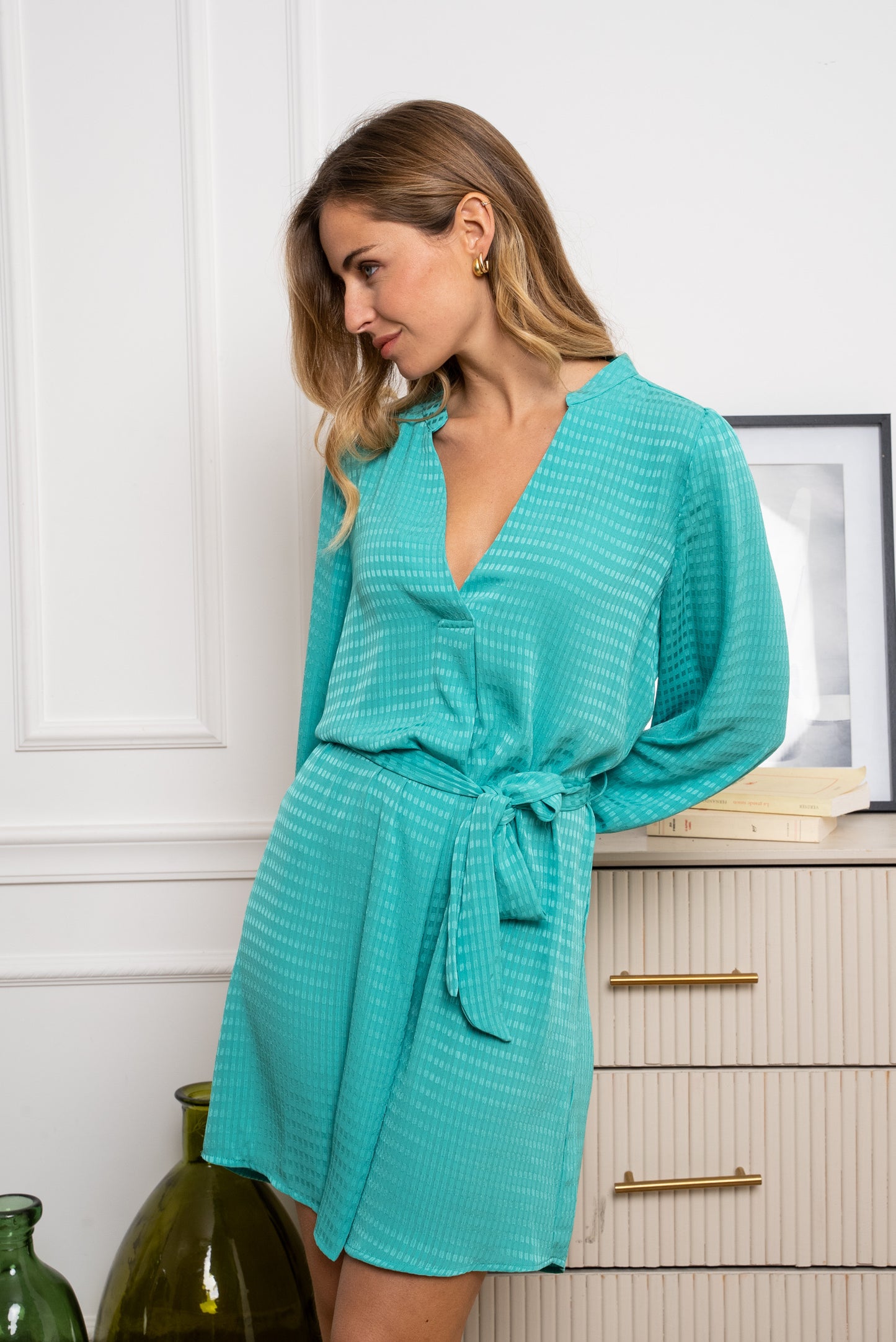 DRESS TURQUOISE