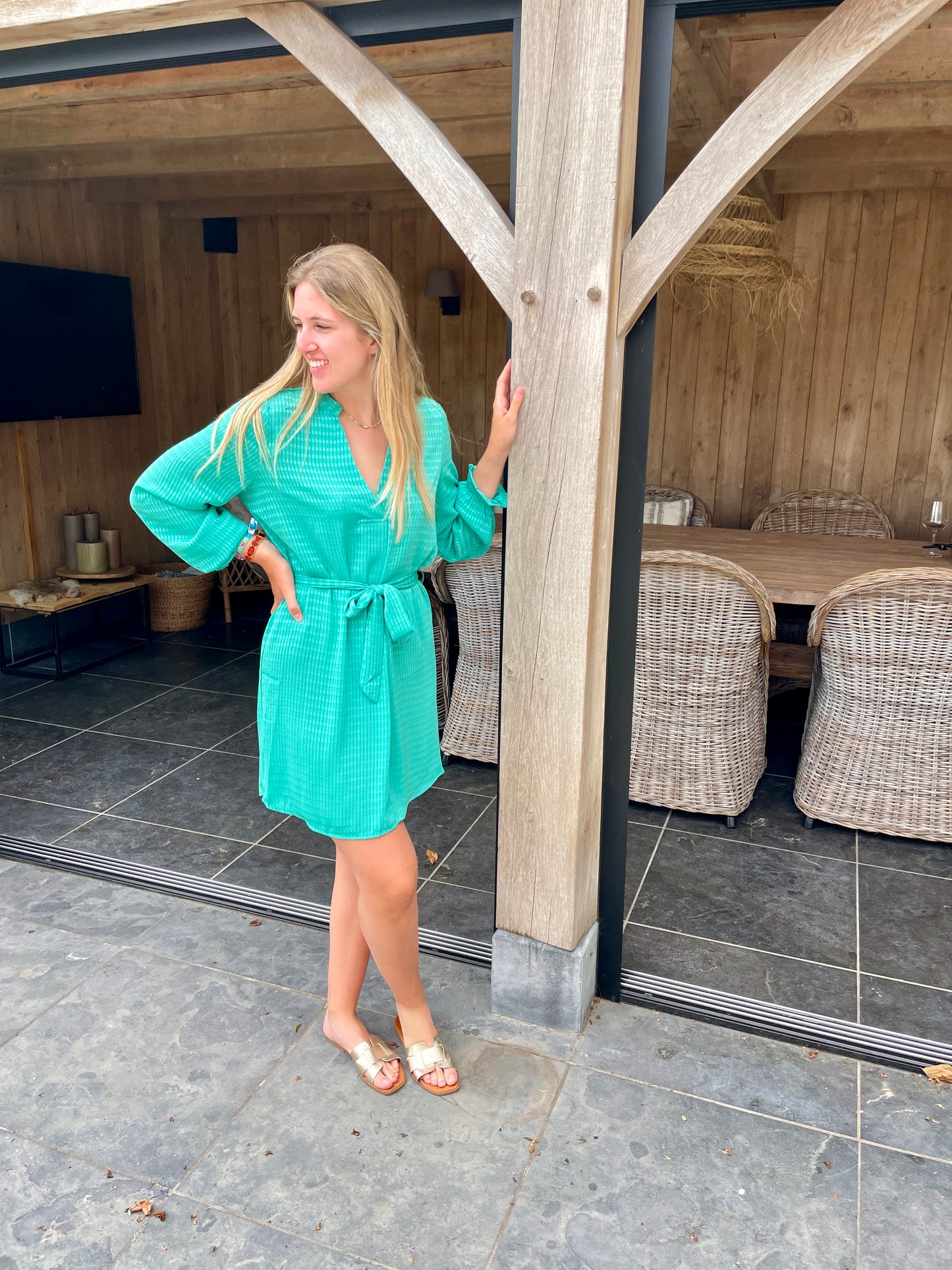 DRESS TURQUOISE