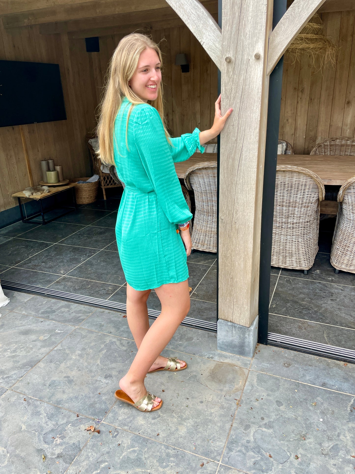 DRESS TURQUOISE