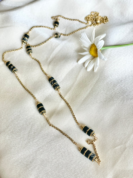 NECKLACE BLACK - KETTING