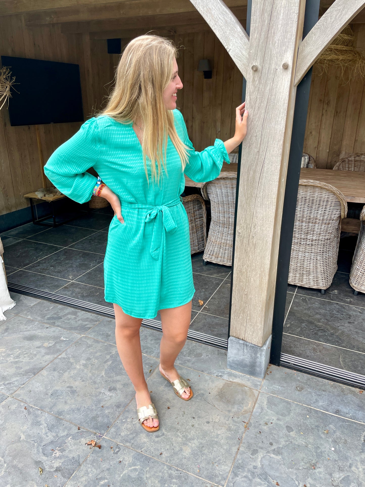 DRESS TURQUOISE