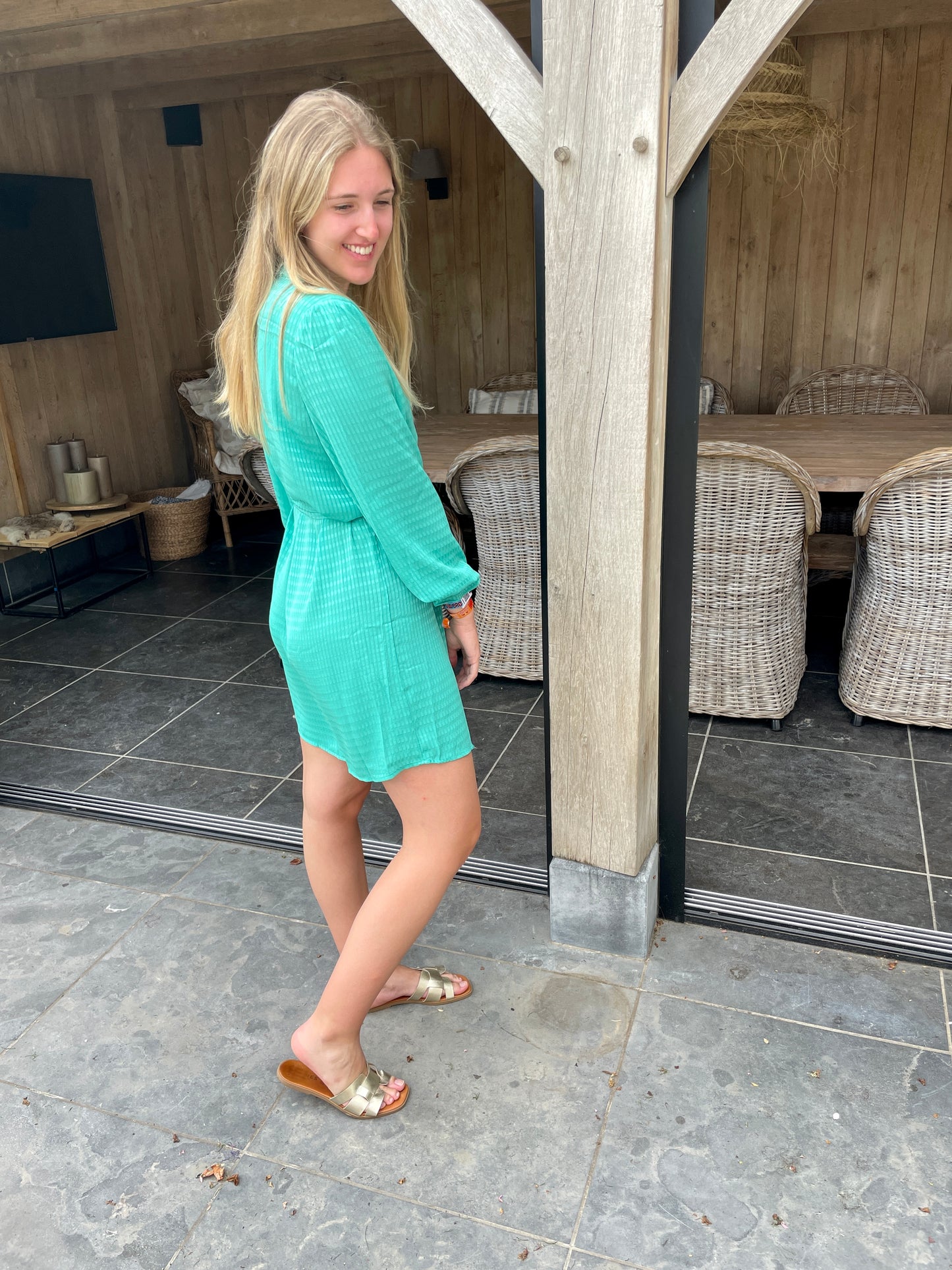 DRESS TURQUOISE