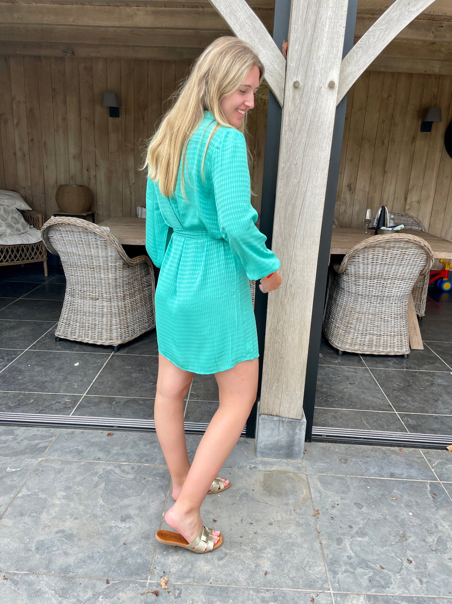 DRESS TURQUOISE