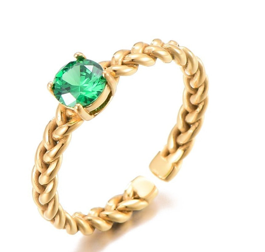 STEEN GOUD RING