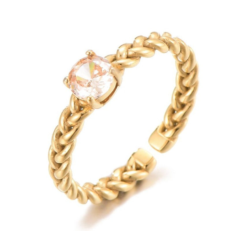 STEEN GOUD RING