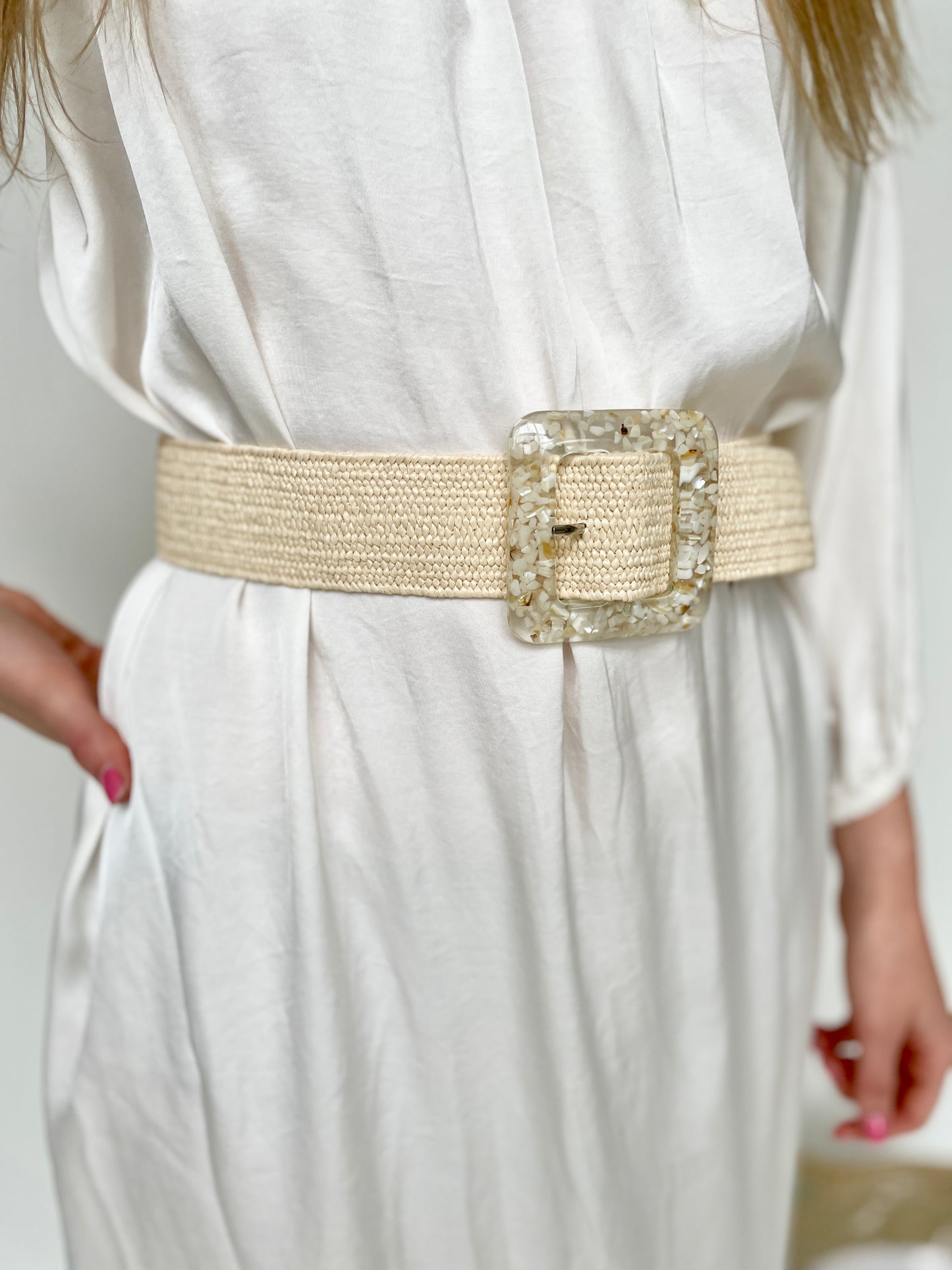 ALBERGO BELT BEIGE - riem