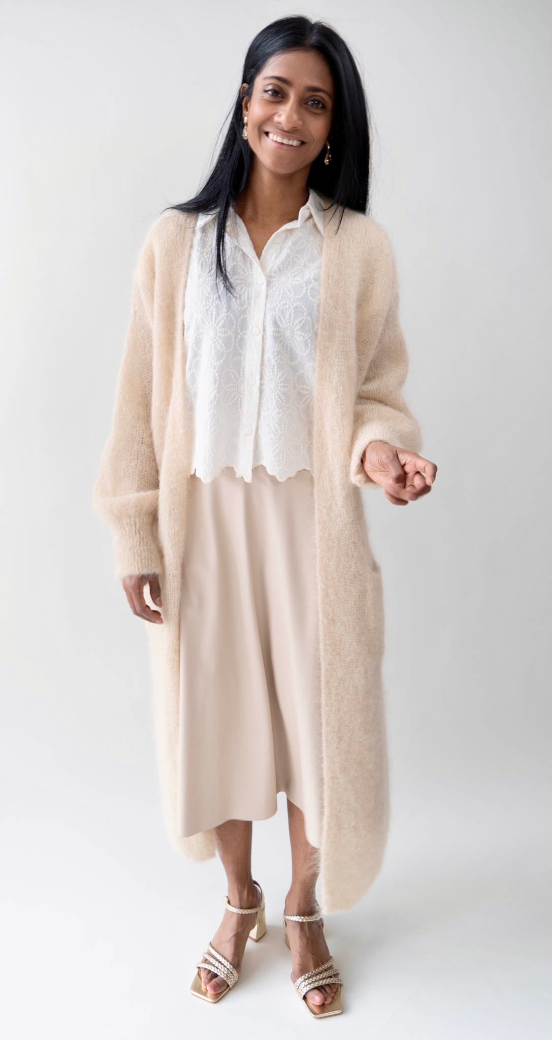SKIRT PIA BEIGE