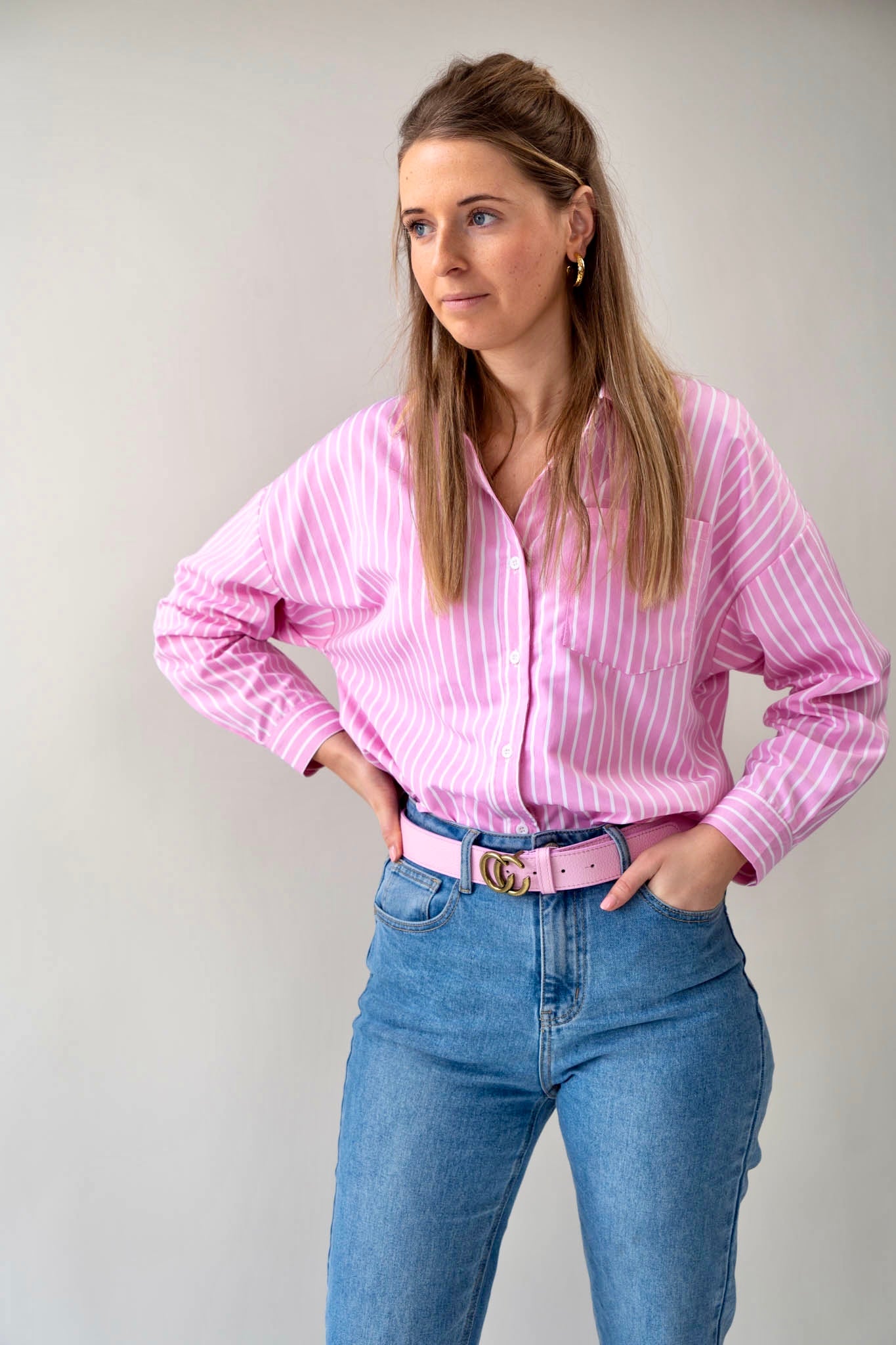 BELT CECILE PINK - RIEM