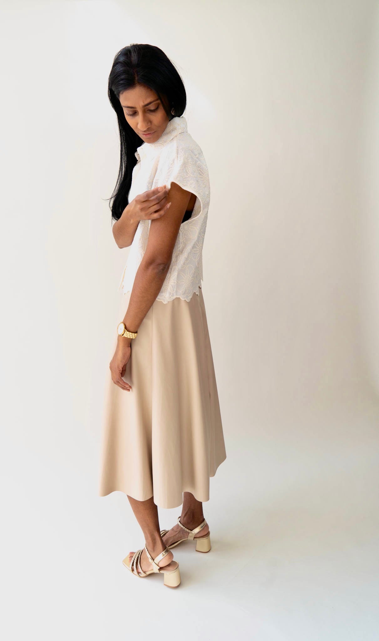 SKIRT PIA BEIGE