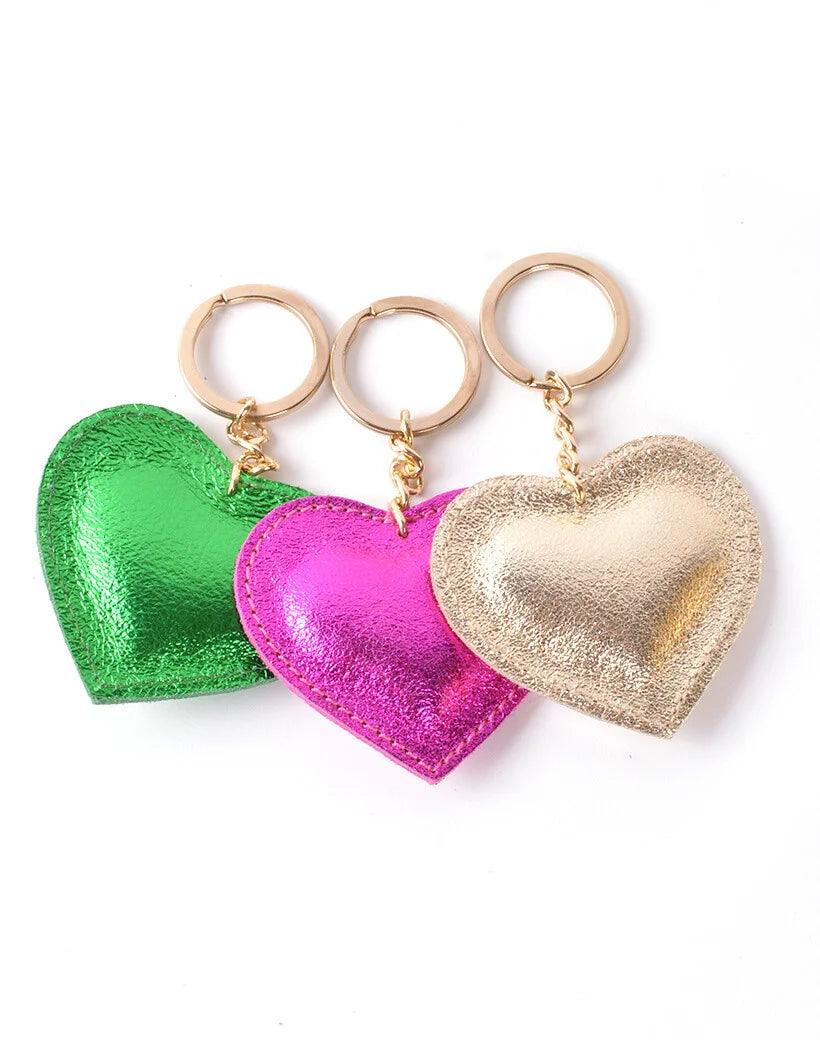 KEYCHAIN METALLIC LEDER