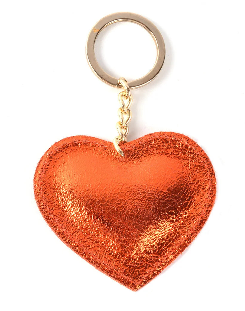 KEYCHAIN METALLIC LEDER