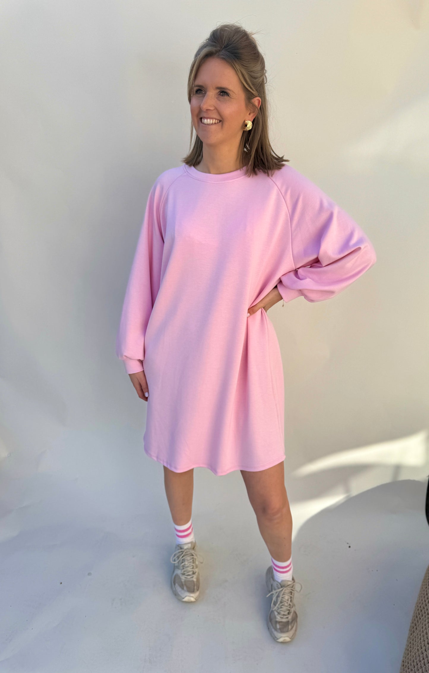 SWEATERDRESS PINK