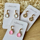 Earring stone pink