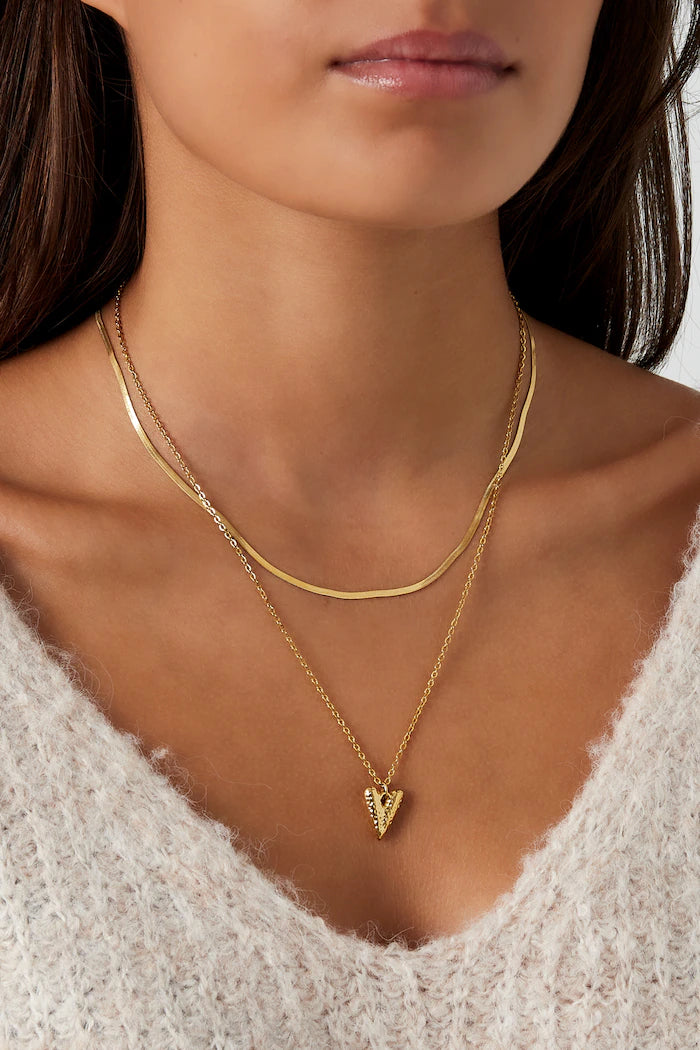 Heartfelt layers necklace