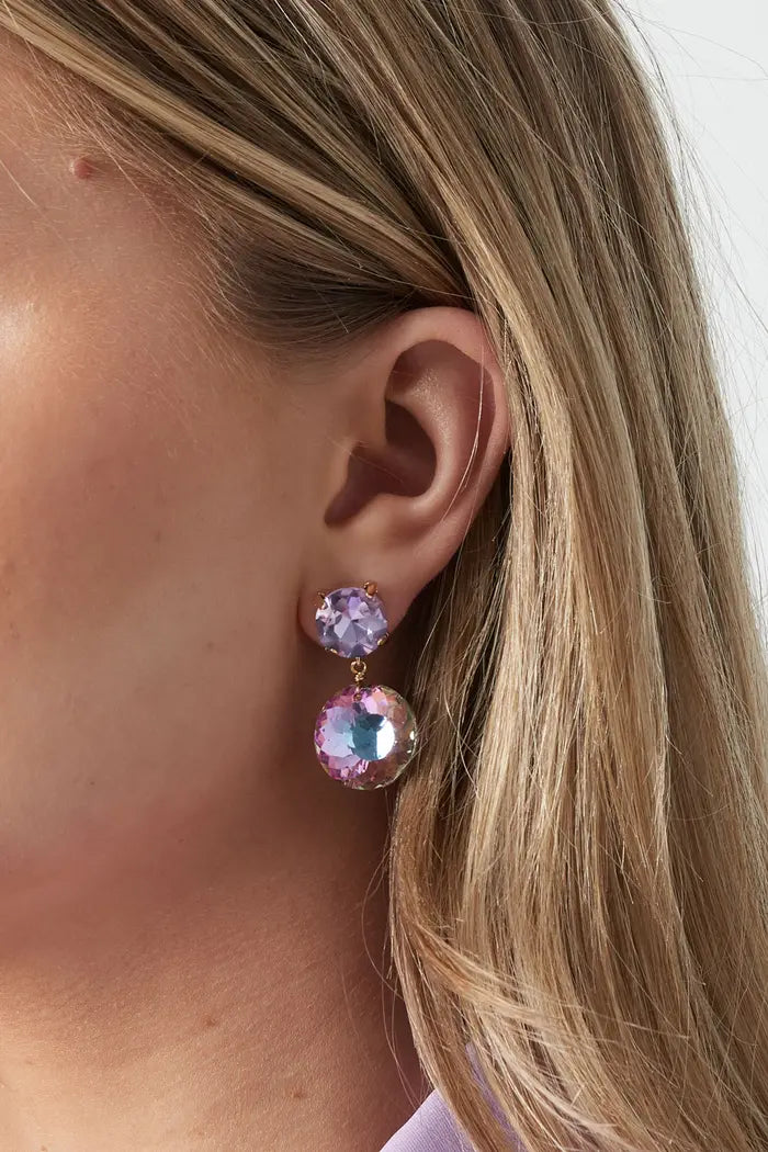 DIAMANT EARRING LILA