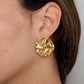 Earrings statement structure round