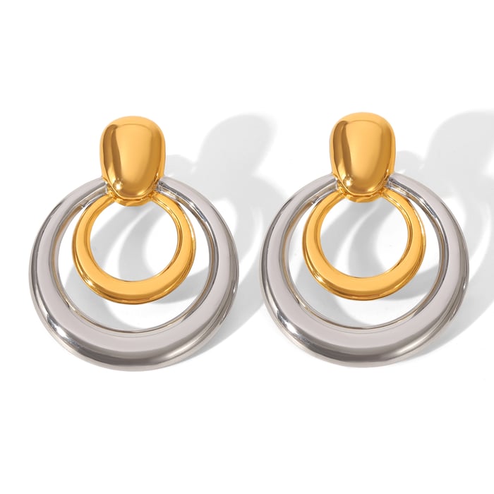 Earrings stud gold/silver