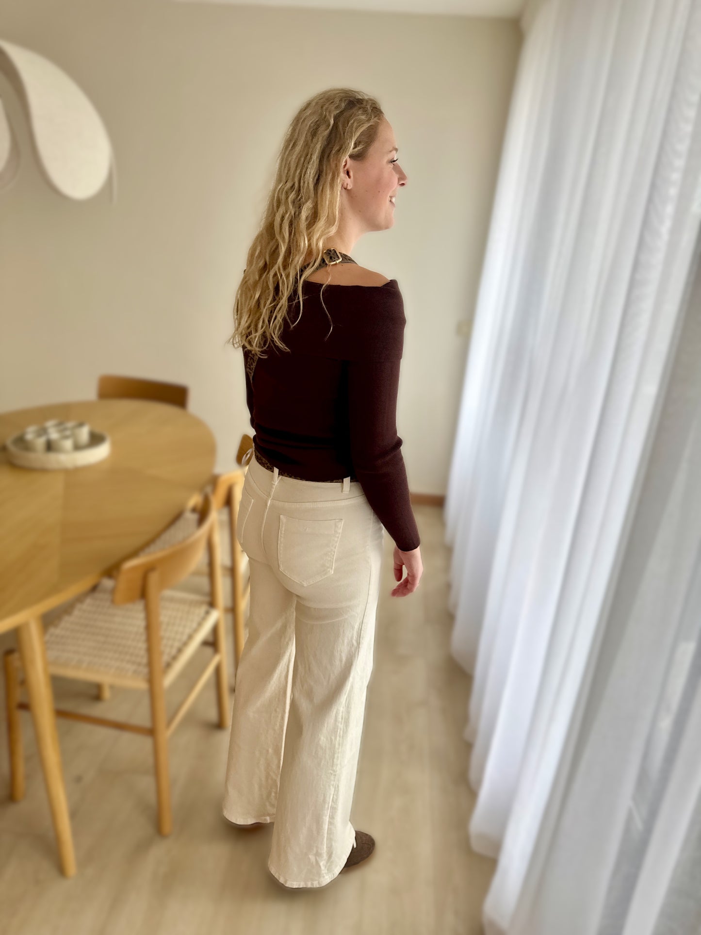 JEANS EMILIA OFF WHITE